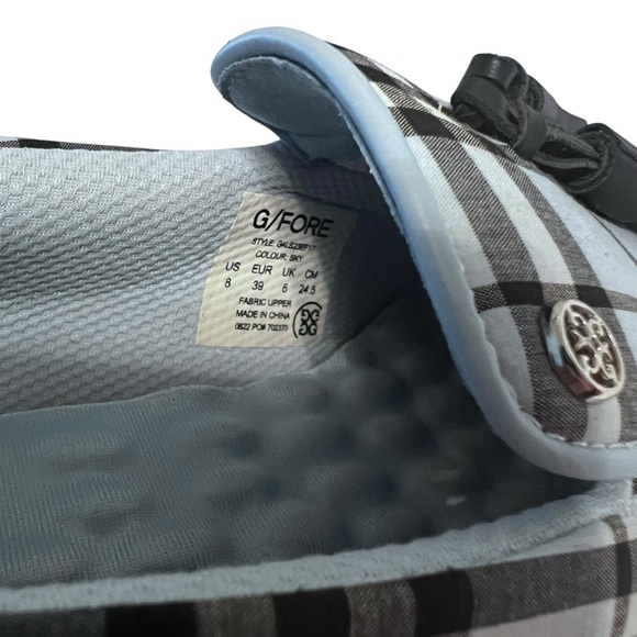 G/FORE Tassel Cruiser Gallivanter Golf Loafers Sky Plaid Women’s 8 EU 39 - Picture 9 of 9